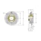 Ami Bearings SINGLE ROW BALL BEARING, 40MM ZINC WIDE SET SCREW NICKEL PILOTED FLANGE CART UCFCS208NPMZ2 - alternate 2